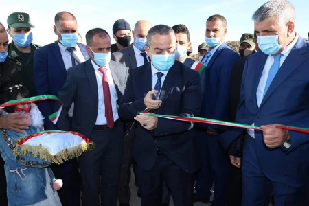 أرزقي يضع مشروع ربط محطة الضخ بنظام تحويل المياه من سد دردر حيز الخدمة.