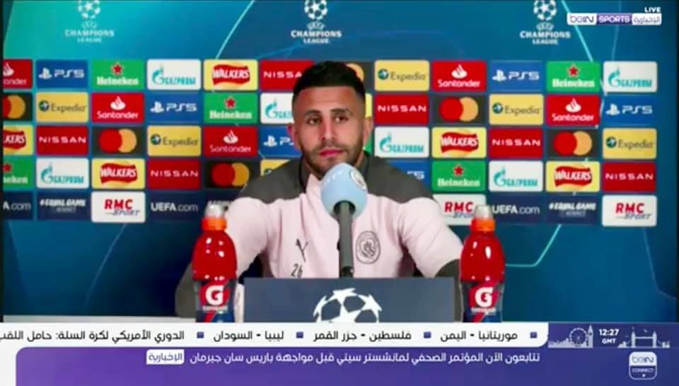 محرز يعلنها : أنا سعيدا جدا في السيتي ولا أفكر في الرحيل !