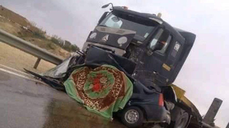 04 وفياة في حادث مرور خطير بالجلفة.