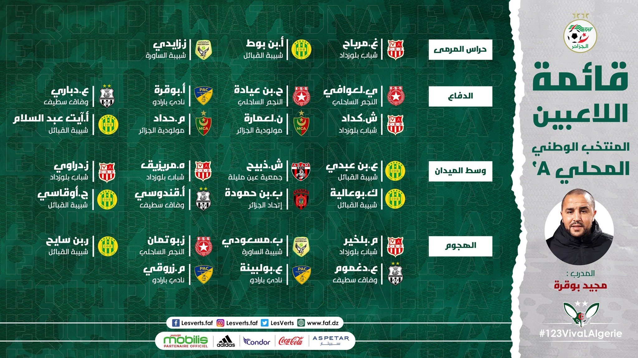 الفاف تكشف عن القائمة النهائية والجياسكا حاضرة بـ 6 لاعبين