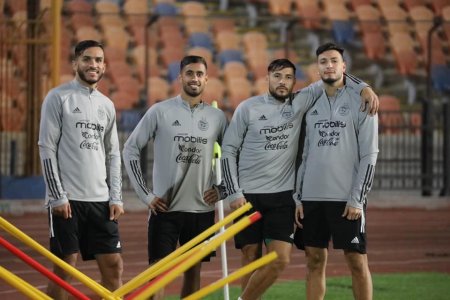 المنتخب الوطني يجري ثاني حصة تدريبية له بالقاهرة