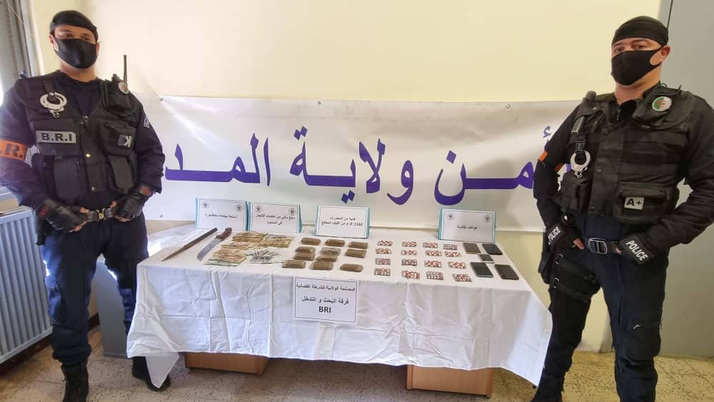 أمن المدية يطيح بشبكة إجرامية لترويج المخدرات والمؤثرات العقلية