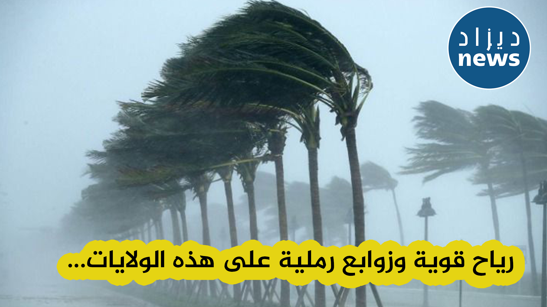 هبوب رياح قوية على عديد الولايات عبر الوطن