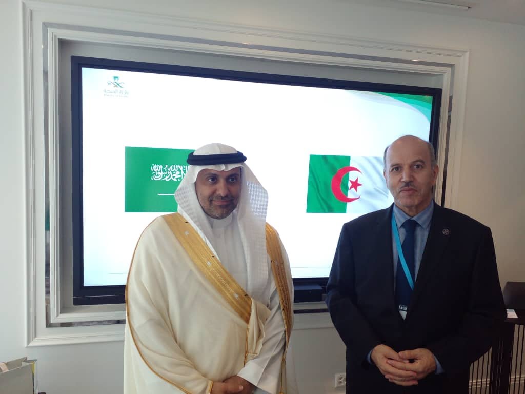 وزير الصحة عبد الحق سايحي يلتقي نظيره السعودي