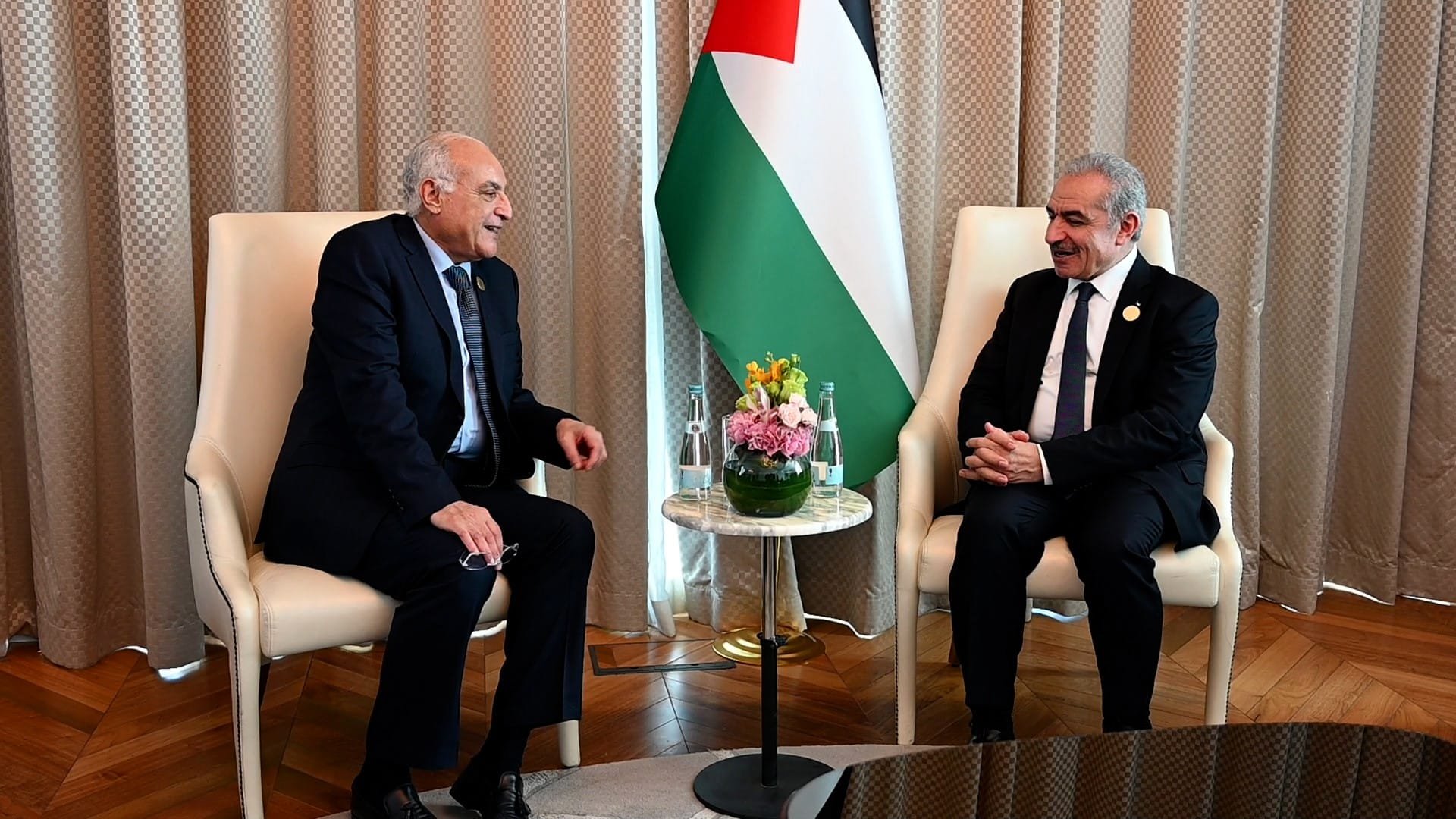 عطاف يستقبل من قبل رئيس مجلس الوزراء الفلسطيني