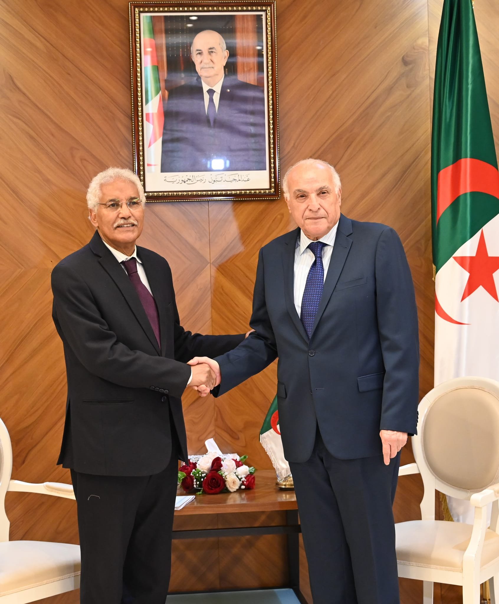 وزير الشؤون الخارجية عطاف يستقبل نظيره بالجمهورية العربية الصحراوية الديمقراطية