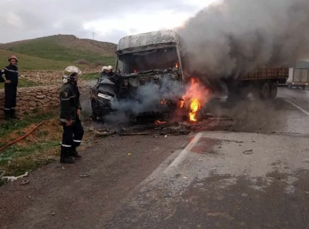 تفحم شخصين في حادث مرور بقسنطينة
