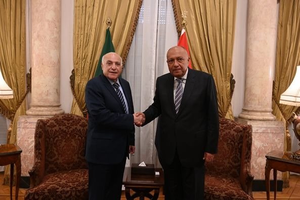 وزير الخارجية الجزائري يلتقي نظيره المصري لبحث التطورات في قطاع غزة